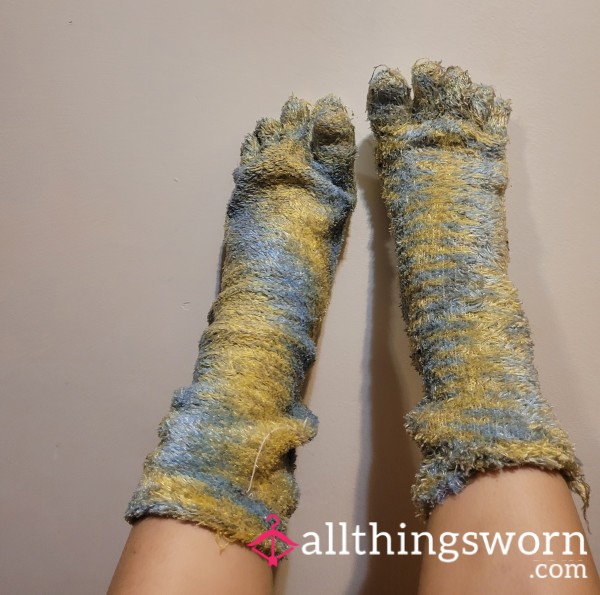 Fluffy, Well Loved Toed Socks