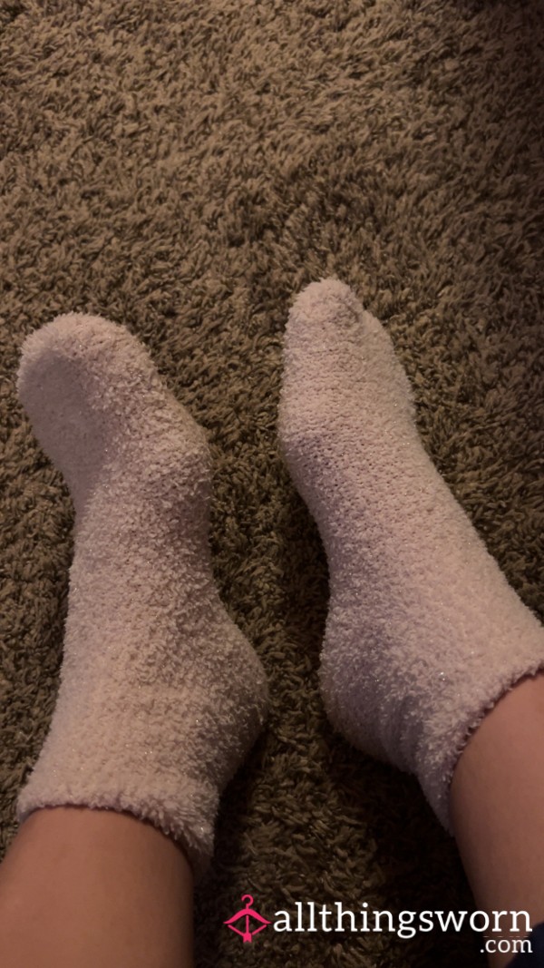 Fluffy Worn Dirty Socks