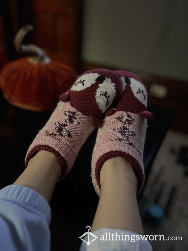 Fluffy Worn Slippers