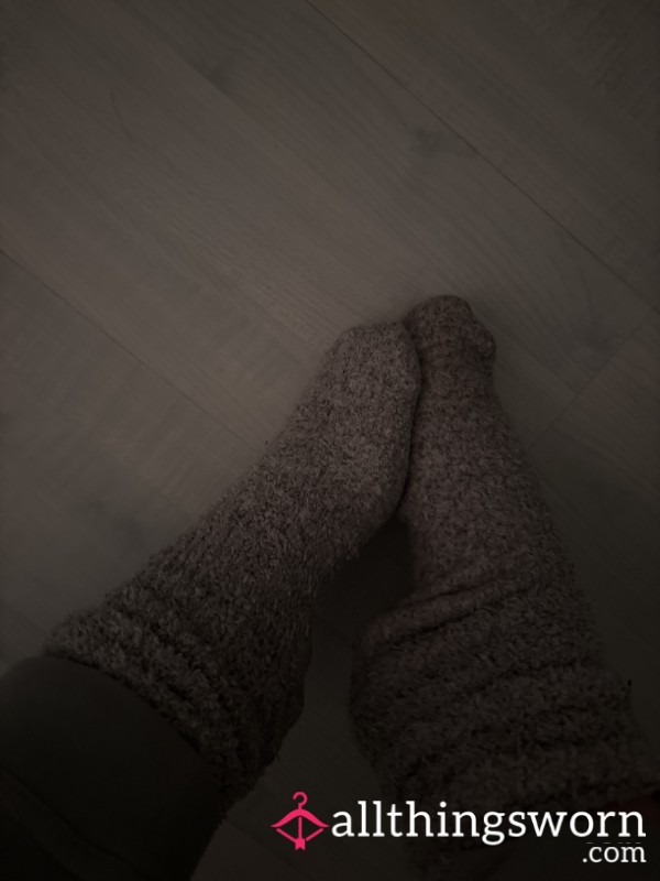 Fluffy Worn Socks