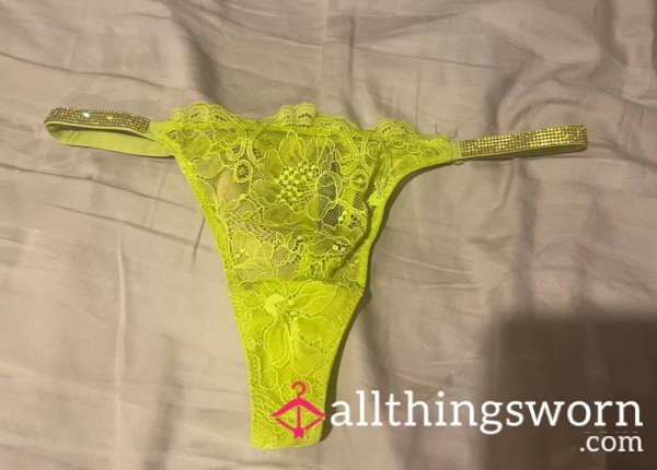 Fluorescent Yellow Thong Used