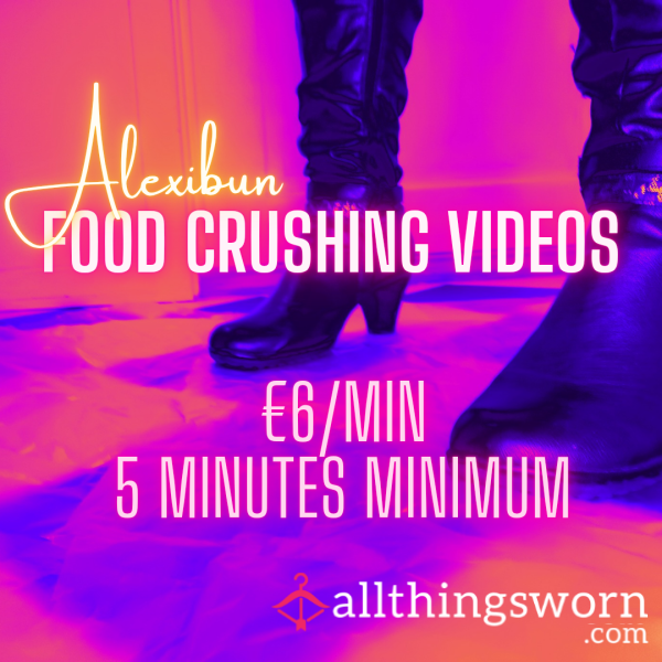 Custom Food (or Item) Crushing Videos With Alexibun - Starting At €30!*