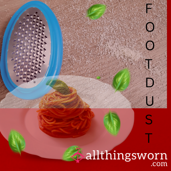 👣🧀 Foot Dust, Grated Fresh & Shipped To Order