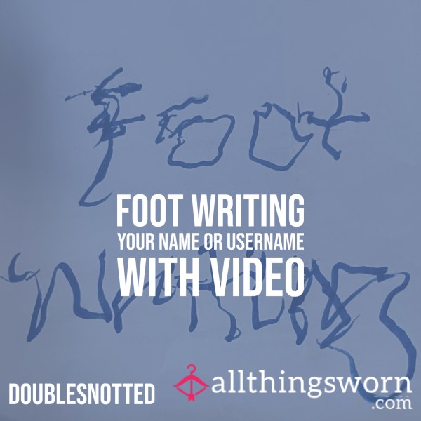 Foot Writing Video