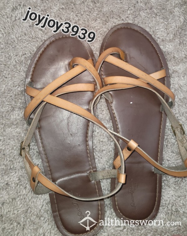 Footprinted Sandles Size 9 1/2