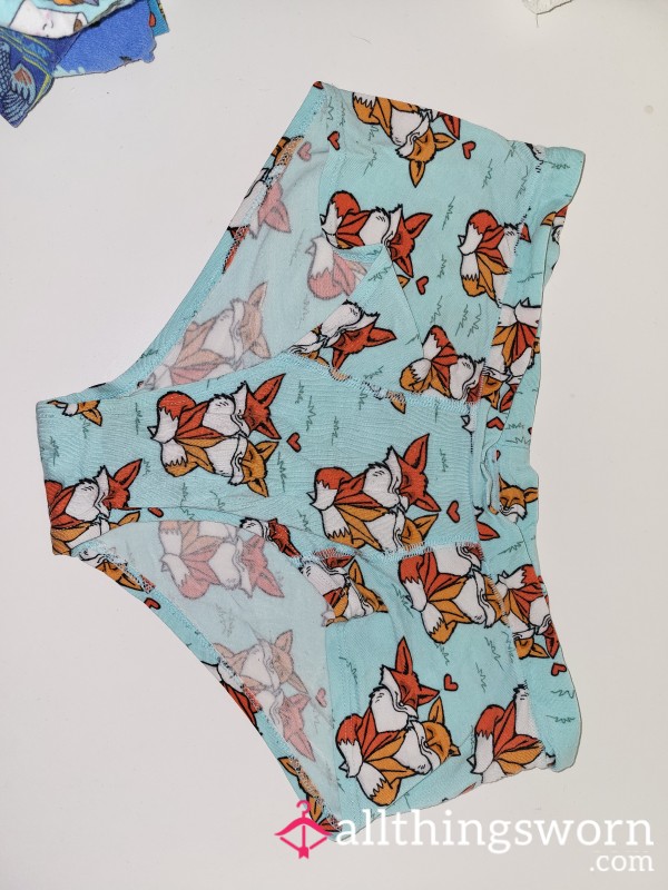 Foxes ,  Cheeky,  Super Soft Brand :me Undies . Size Medium.