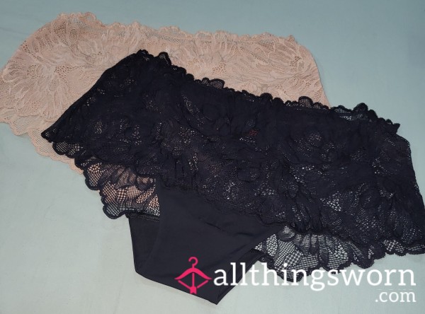 Fragrant French Knickers - White, Nude Or Black