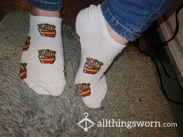 French Fries Ankle Socks