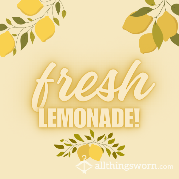 FRESH LEMONADE! 100ml Of Pure Yellow 🍋