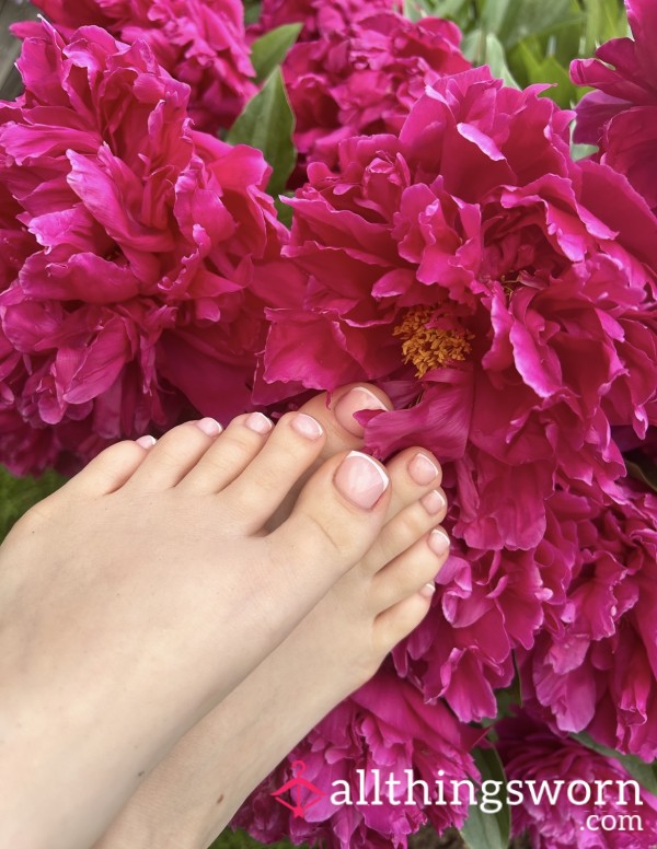 Fresh Pedicure And Flowers