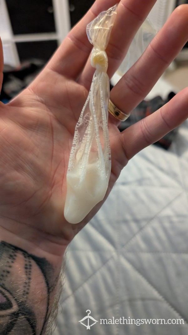 😈🍆💦 Fresh S** Filled Condom 😈🍆💦