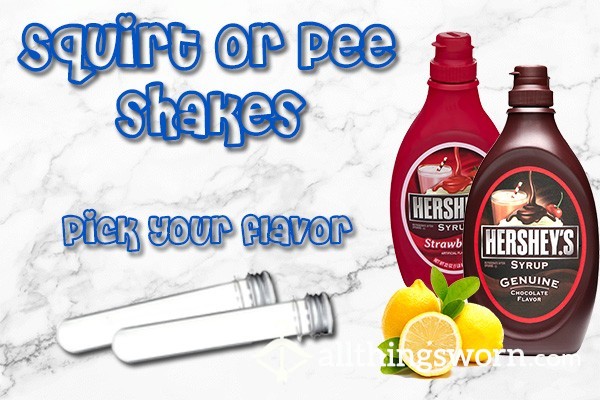 💦 Milkshakes But Kinky ! Squirt :: Sp*t Or Pi*s Shakes >> Beginner Friendly 😋