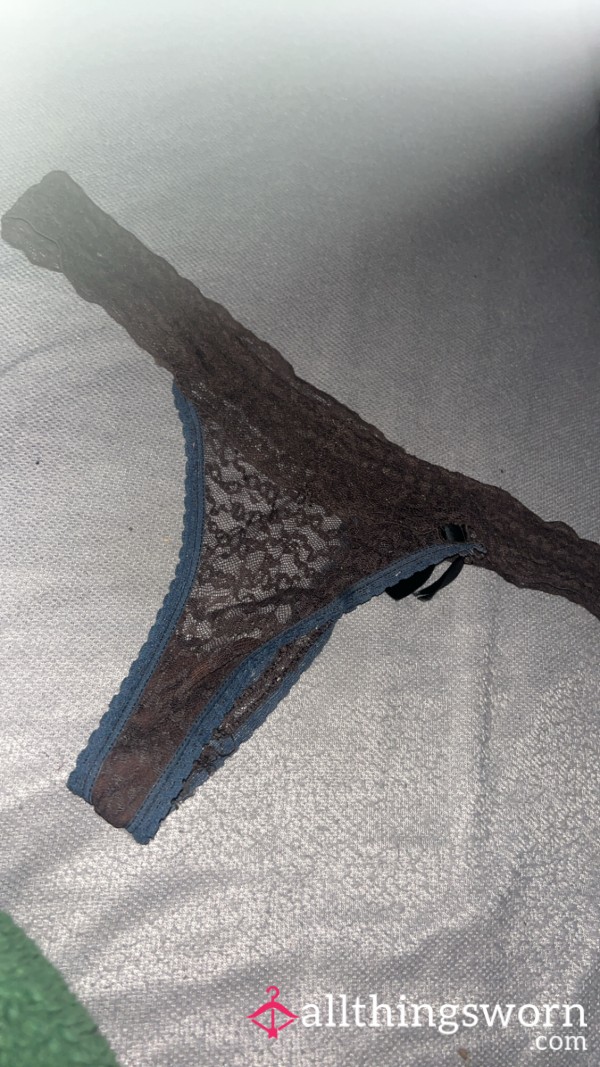 Worn Lace Thongs