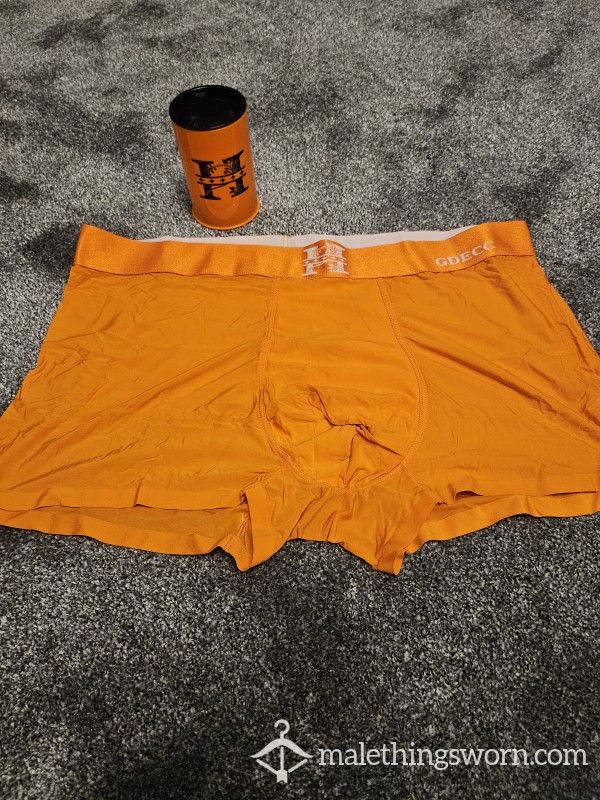 Freshly C*mmed In Hermes Silk Boxers