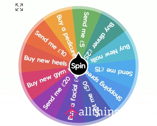 💰💰 Queen Findom Spin The Wheel 💰