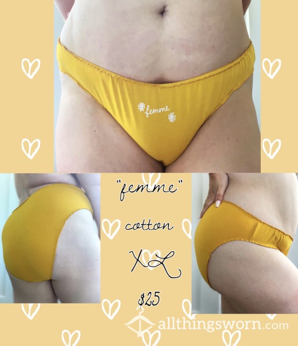 💛🌼Frilly “femme” Cotton Panty🌼💛