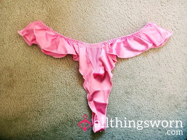 Frilly Fuchsia Thong