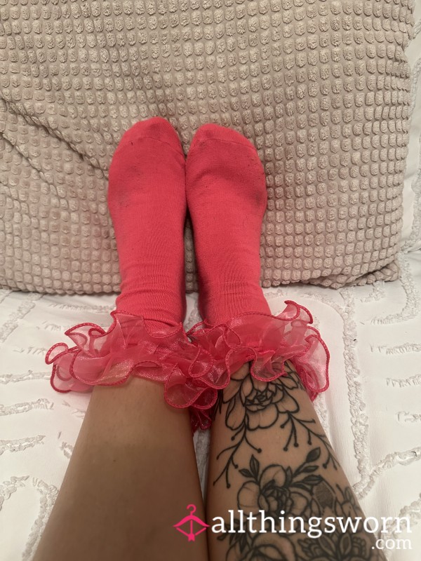 Frilly Pink Socks