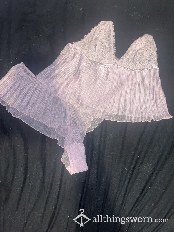 Frilly Well Worn Underwear Set