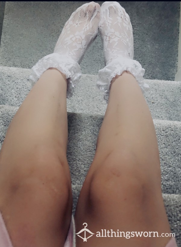 Frilly White Socks