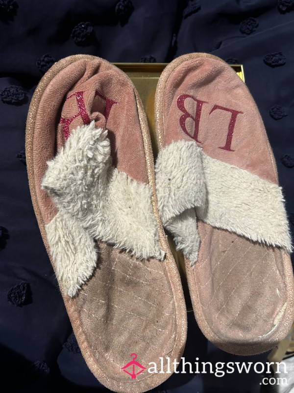 Front Of The Sweaty Worn Slippers