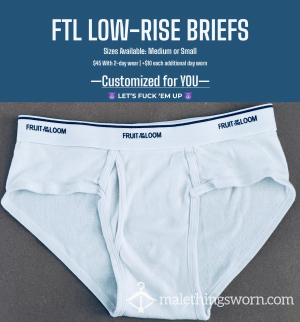 Fruit Of The Loom Low-Rise Briefs | Sizes Avail: M Or S