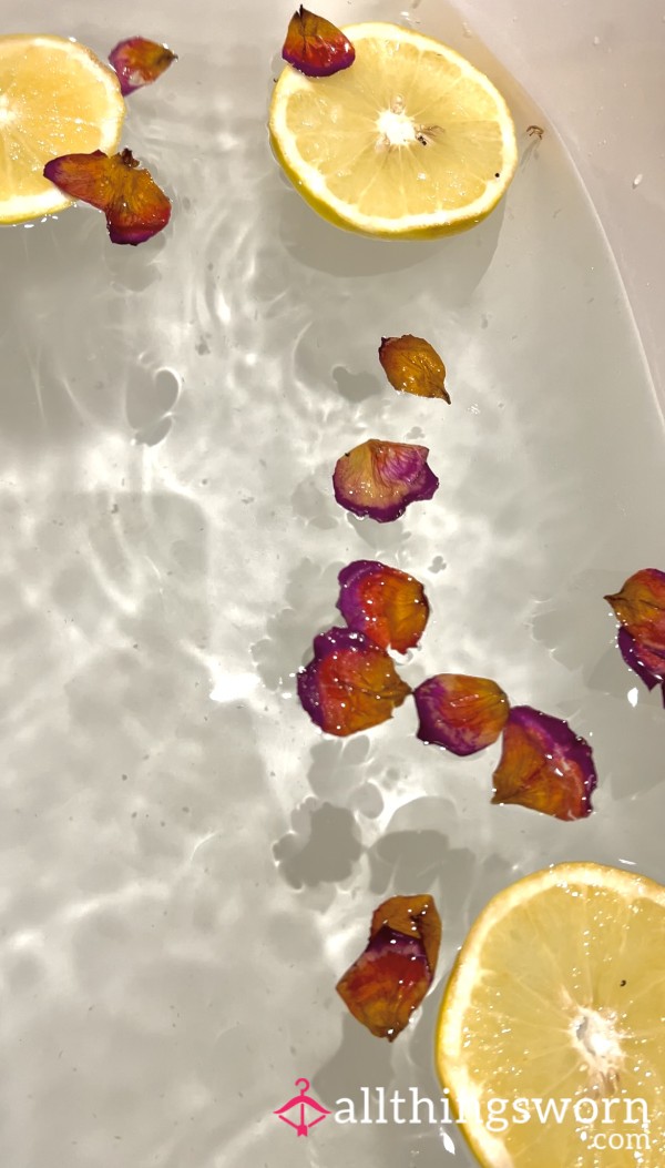 Fruit/flower Petals From My Used Bath Water