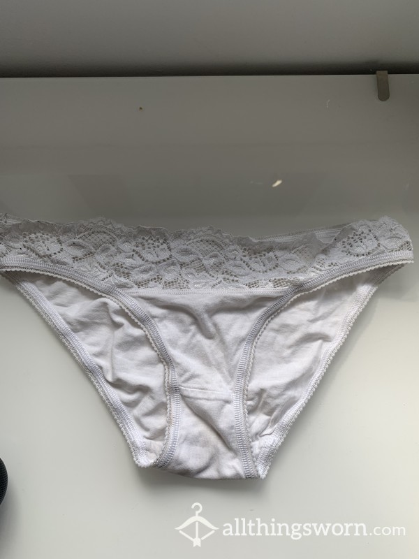 Full Back White Cotton Panties