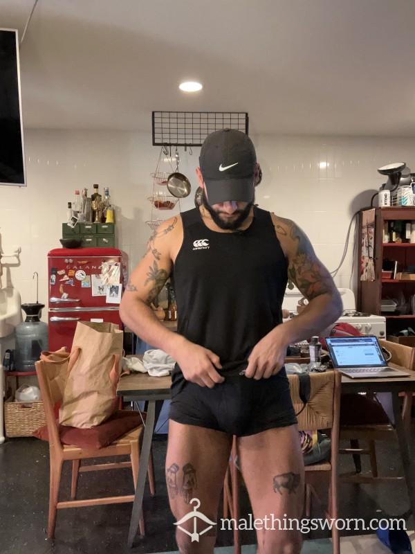 Full Sweaty Post Gym Rugby Kit (shirt, Underwear, Hat)