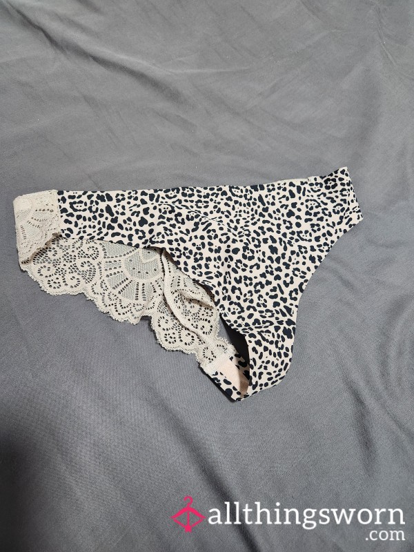 Fun Animal And Lace Thong