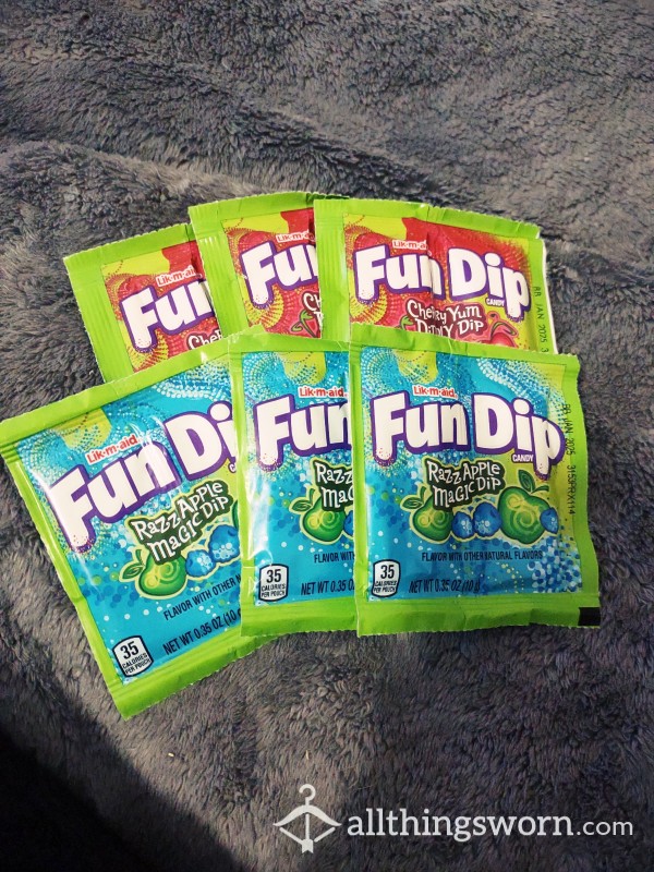 Fun Dip Cherry And Razz Apple Customized Your Way Candy Sweets*