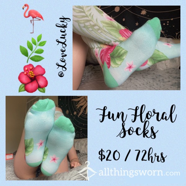 Fun Flor*l Socks