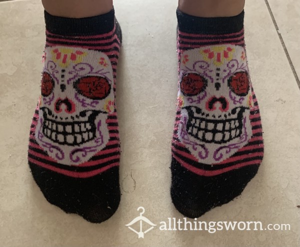 Fun Sugar Skull Socks