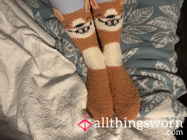 Fuzzy Fox Stinky Socks