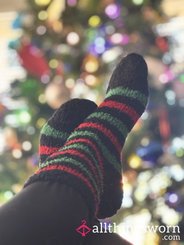 Fuzzy Holiday Socks