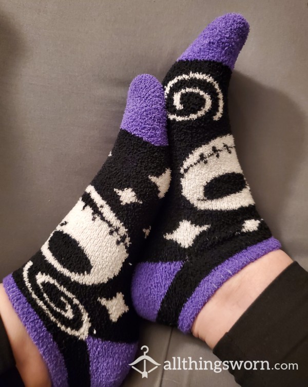 Fuzzy Nightmare Before Xmas Socks