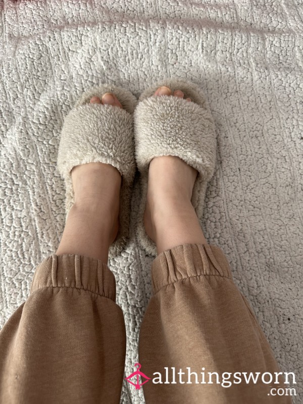 Fuzzy Slipper Slides