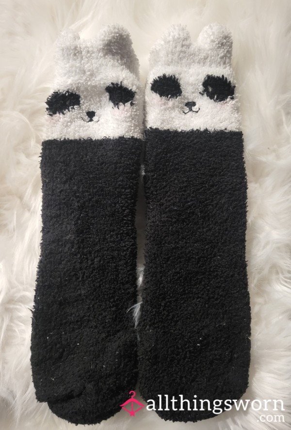 *FUZZY SOCKS*  Cute Panda Socks