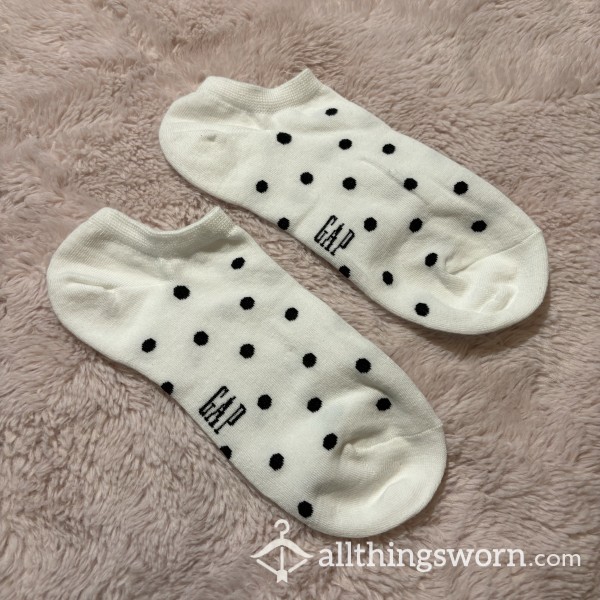 GAP White & Black Polka Dot Socks 🧦