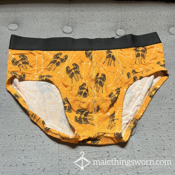 Gemini Print Yellow Me Undies Briefs