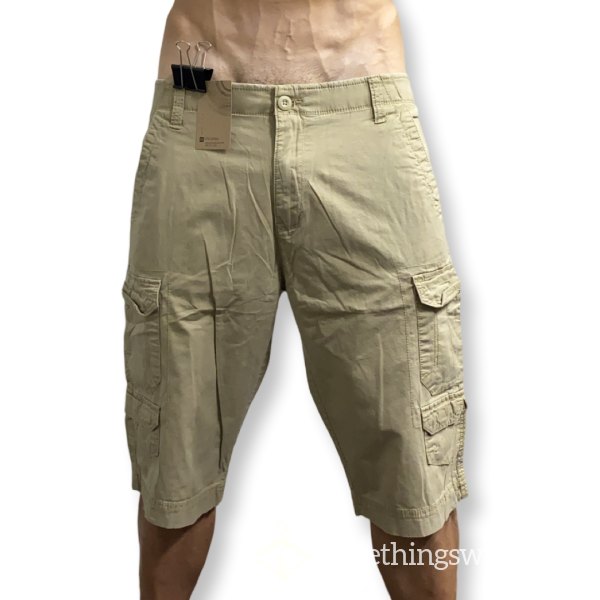 George Men’s Flex Beige Board Shorts / Cargo Shorts Size 34