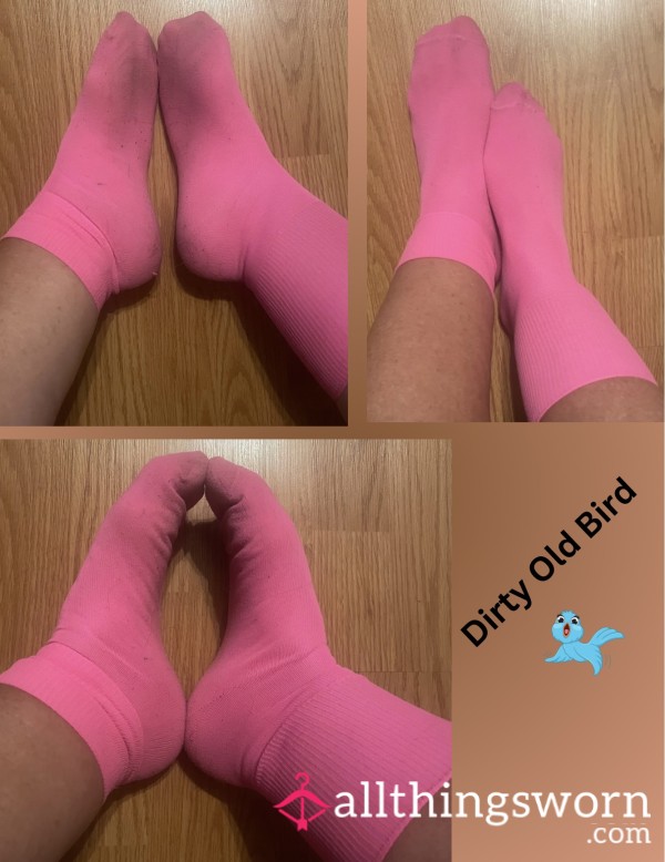 Pungent Pink Ankle Socks