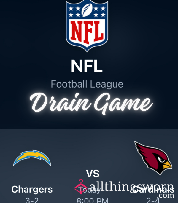 GET READY FORRRR MONDAY NIGHT FOOTBALL 🥳🏈 🌀DRAIN GAME🌀 💛Chargers💙VS🤍Cardinals❤️