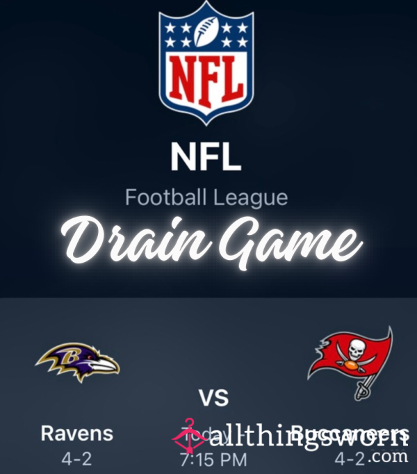 GET READY FORRRR MONDAY NIGHT FOOTBALL 🥳🏈 🌀DRAIN GAME🌀 💛Ravens💜 VS 🖤Buccaneers❤️