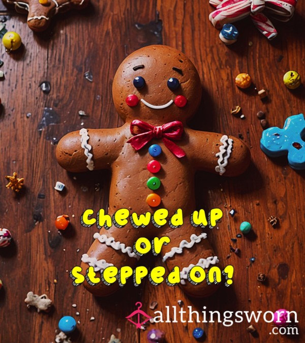 Gingerbread Man Chewed Up Or Stepped On?