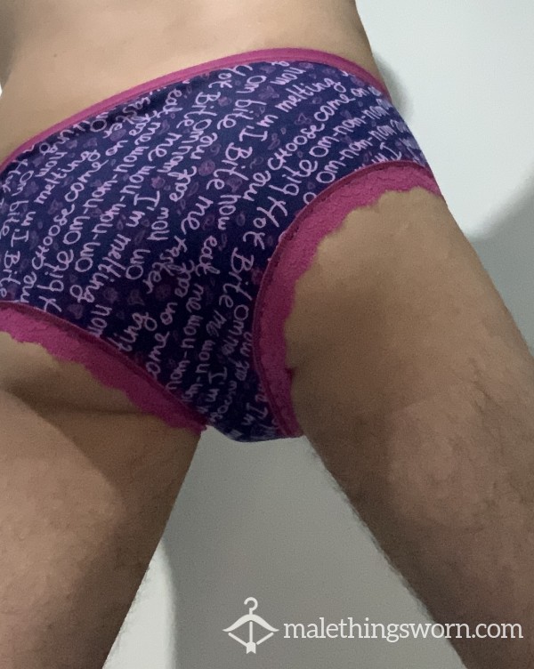 Girly Panties Worn By A Horny Latino