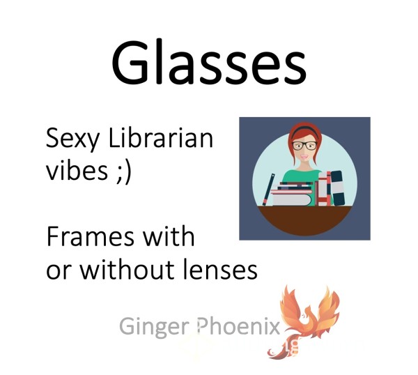 Gla**es!  S**y Librarian - With Or Without Lenses <3