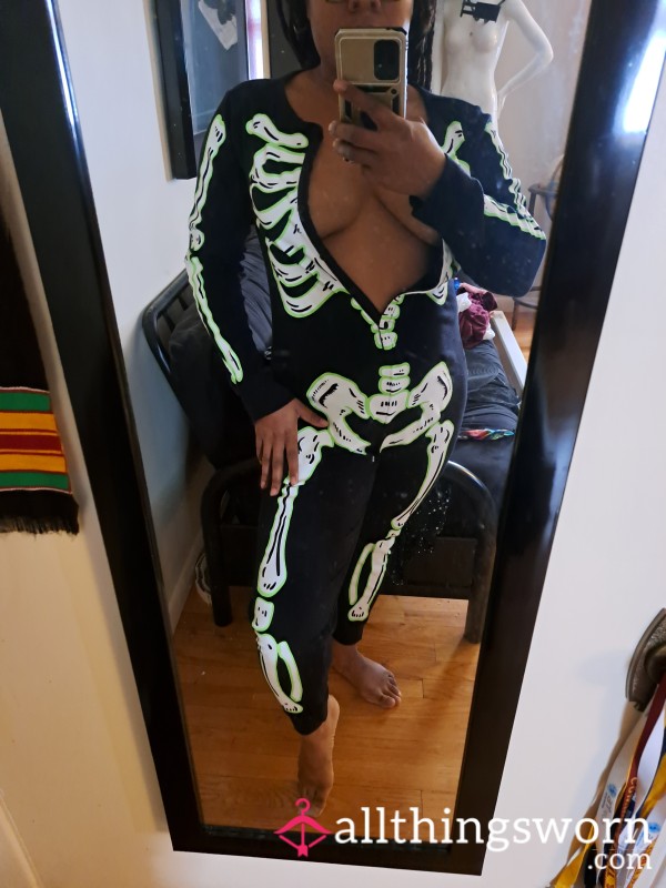 Glow-in-the-dark Skeleton Onesie