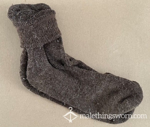 Gnarly Well-worn Brown Work Socks