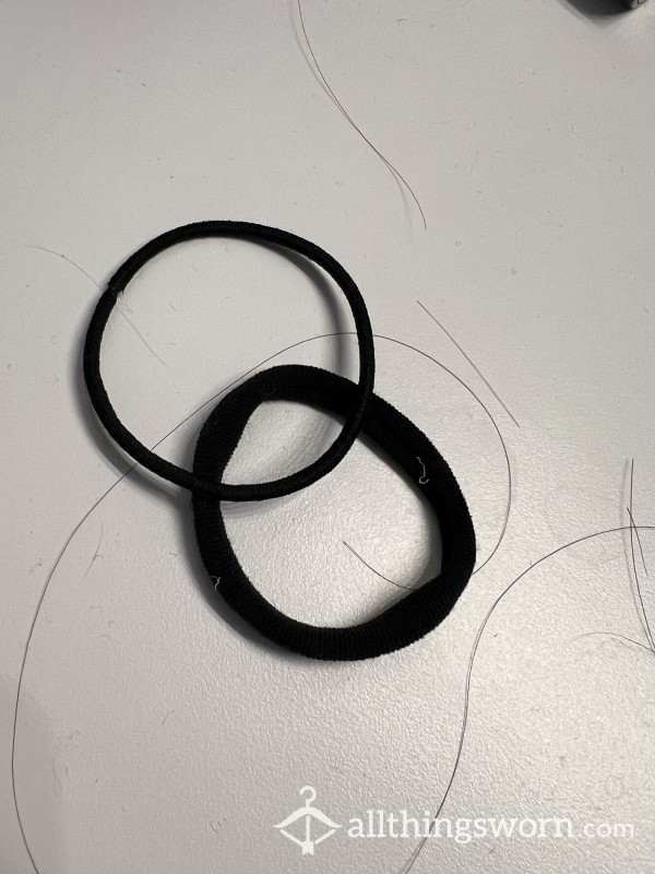 Goddess Black Elastic Hair Ties